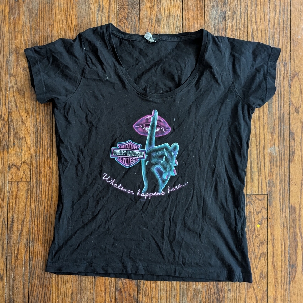 Harley Davidson Black Graphic Tee